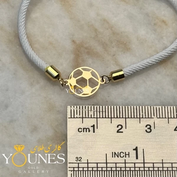 دستبند توپ فوتبال طلا لیزری